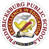 White block with Fredericksburg Public Schools - Excellence in education